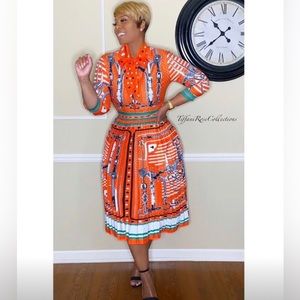 Button up pleaded Dress